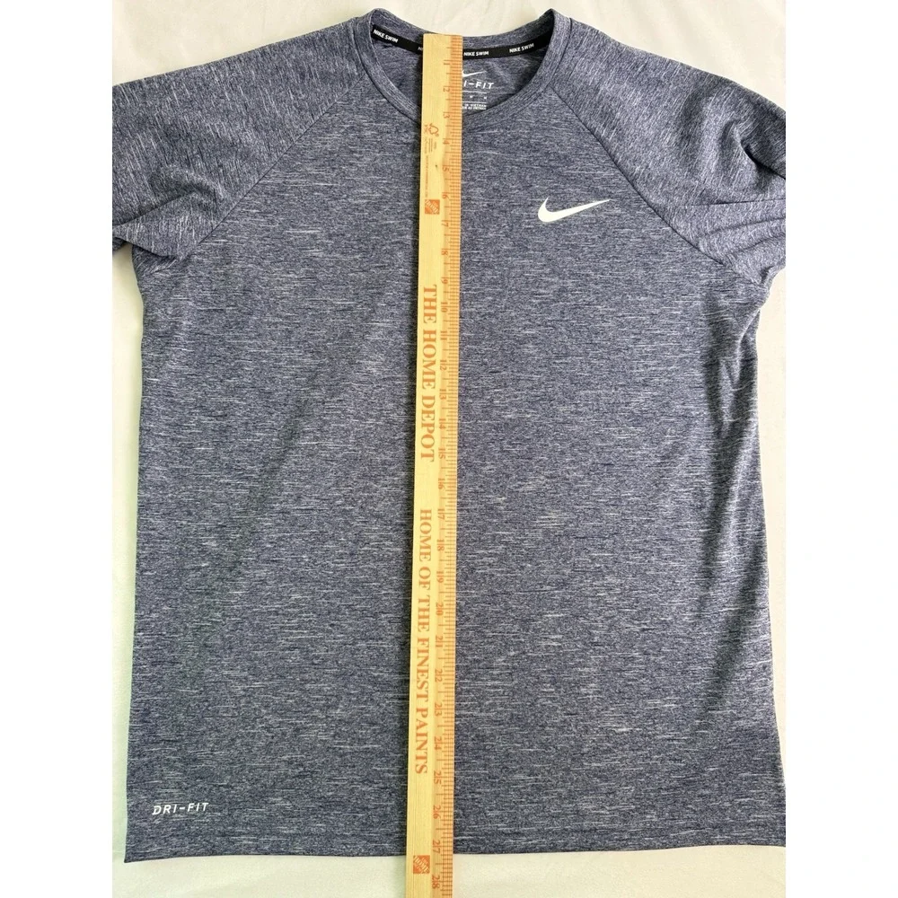 NWT Nike Dri-Fit Swim Men's Long-Sleeve Hydroguard Swim Shirt Navy Medium